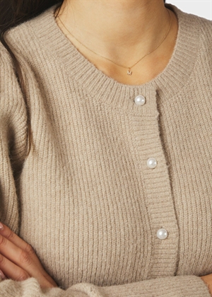 Nuna knit cardigan Warm Grey Neo Noir 